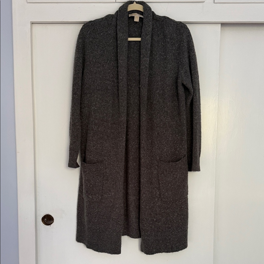 Michael Kors Charcoal Open-Front Cardigan